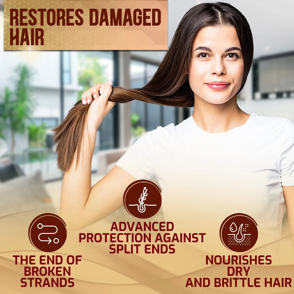 Oil Shampoo and Conditioner Set - For Curly,Straight,Dry and Damaged Hair
